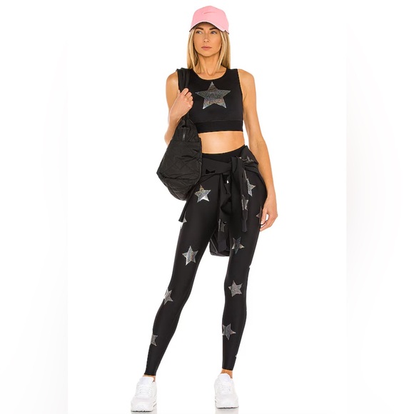 ultracor Pants - Ultracor black and glitter starlight athletic leggings size extra small